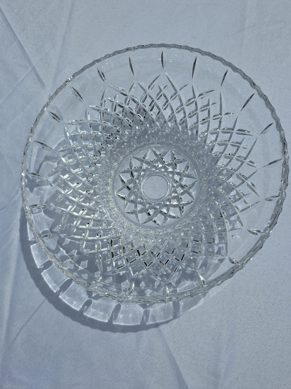 Royal Crystal Rock RCR Opera Centerpiece Bowl Lead Crystal Italy 12”